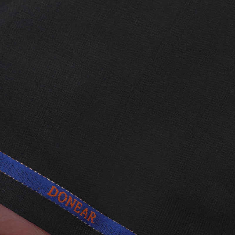 Trouser Fabric Donear Wool Blended Mild Broad Check Colour Dark Mocha Brown