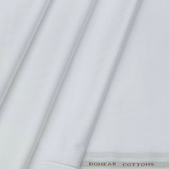 Pant Shirt Combo Donear White Trouser with Dark Blue Plain Giza Cotton Shirt Fabric