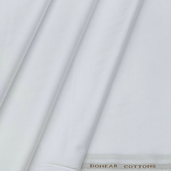 Trouser Fabric Donear Giza Cotton Plain Colour White