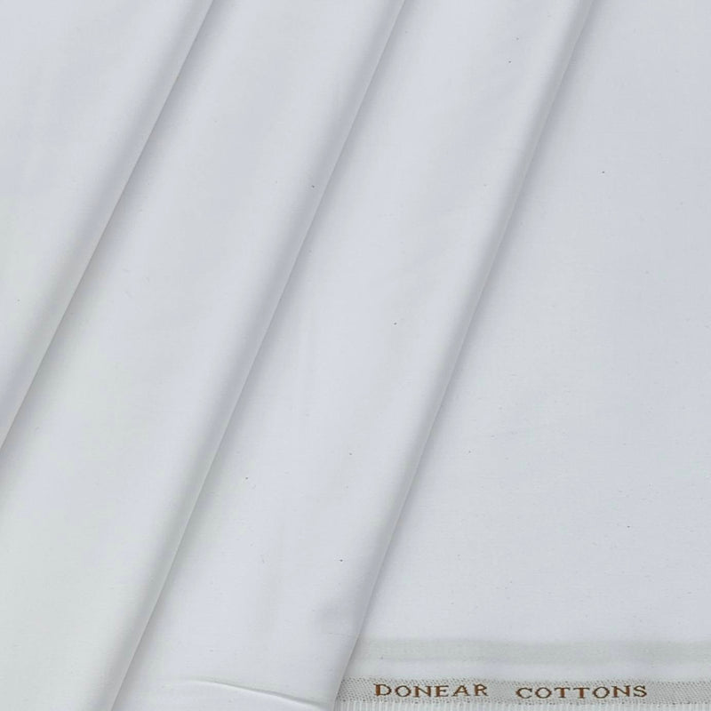 Trouser Fabric Donear Giza Cotton Plain Colour White