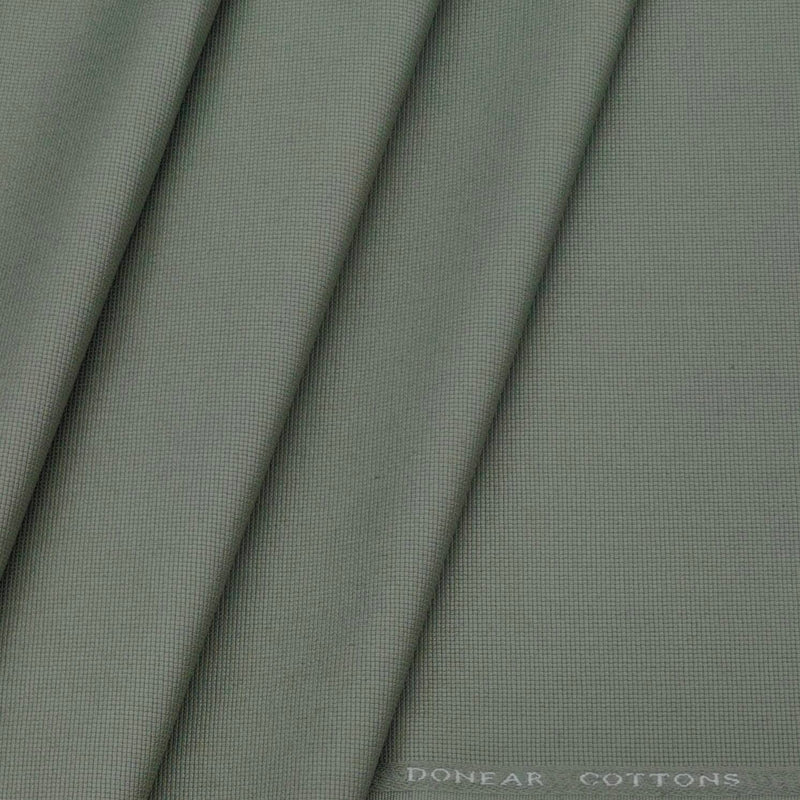 Trouser Fabric Donear Lycra Pure Cotton Structured Colour Laurel Green