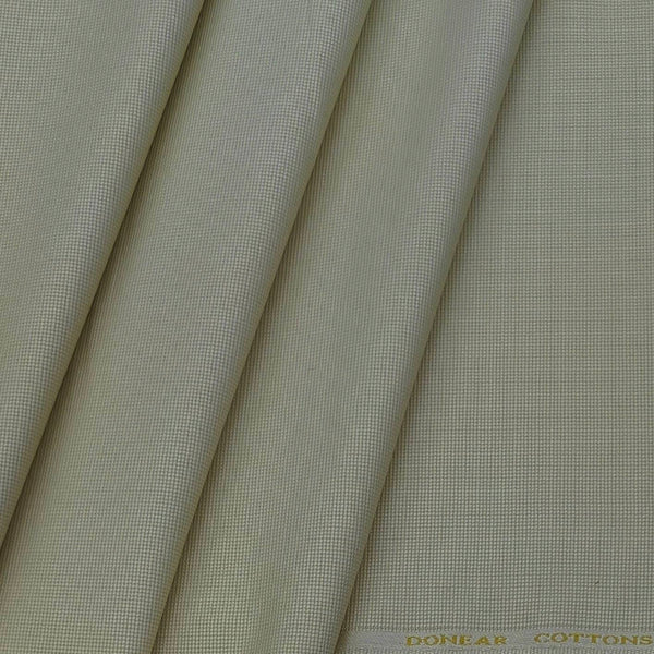 Trouser Fabric Donear Lycra Pure Cotton Structured Colour Welsh flint Cream