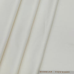 Trouser Fabric Donear Giza Cotton Plain Colour Off White