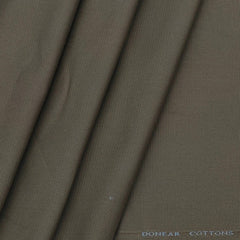 Trouser Fabric Donear Lycra Pure Cotton Structured Colour Hardwood Brown
