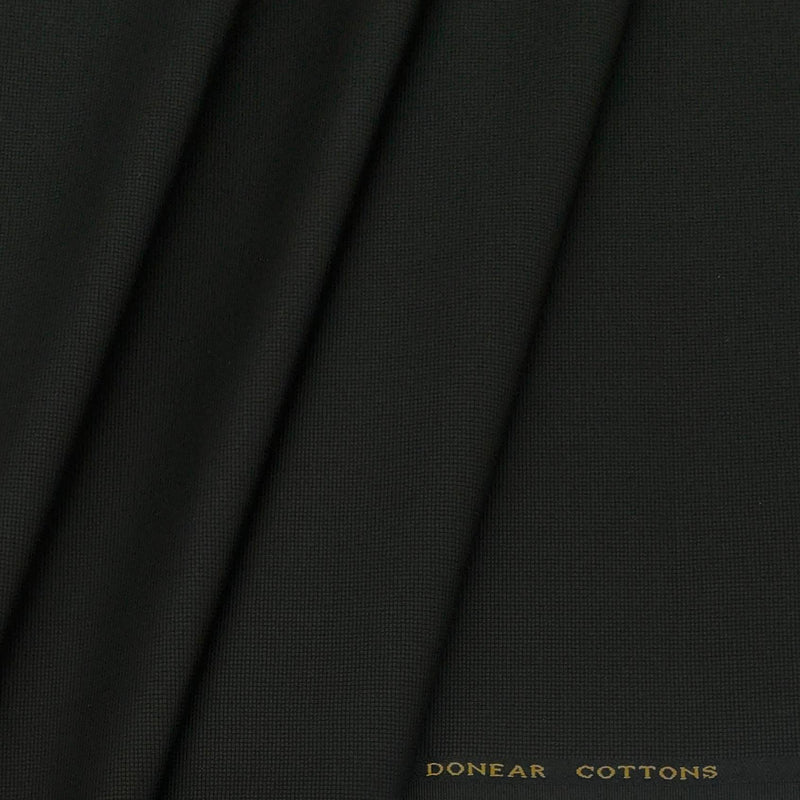 Trouser Fabric Donear Lycra Pure Cotton Structured Colour Millitary Green