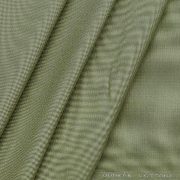 Trouser Fabric Donear Lycra Pure Cotton Structured Colour Pista Green