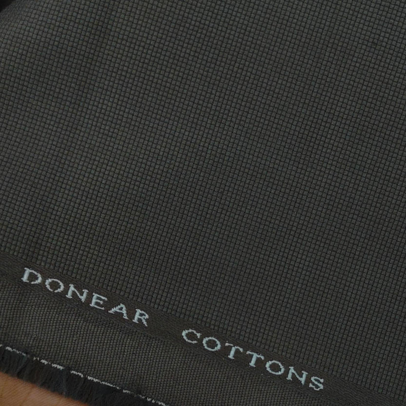 Trouser Fabric Donear Lycra Pure Cotton Structured Colour Artichoke Green