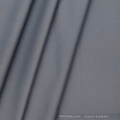 Trouser Fabric Donear Pure Cotton Plain Colour Silver Fox