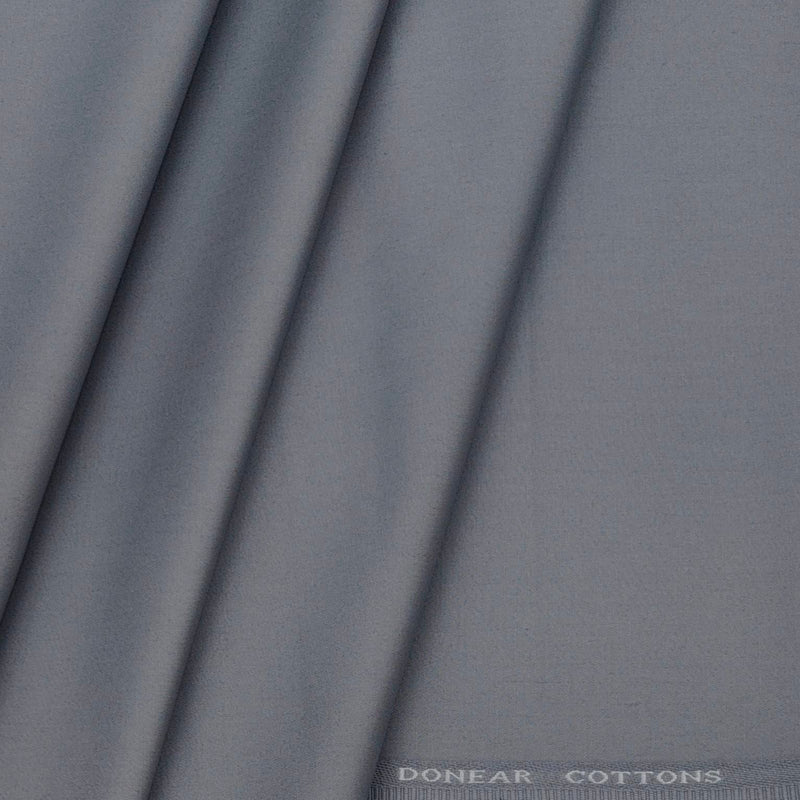 Trouser Fabric Donear Pure Cotton Plain Colour Silver Fox