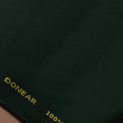 Trouser Fabric Donear Pure Cotton Plain Colour Sacramento Green