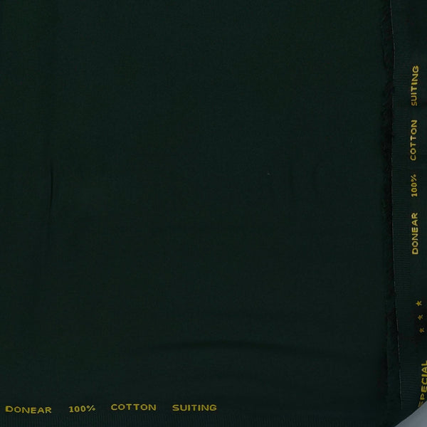 Trouser Fabric Donear Pure Cotton Plain Colour Sacramento Green