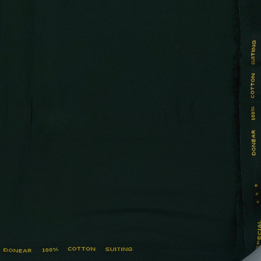 Trouser Fabric Donear Pure Cotton Plain Colour Sacramento Green