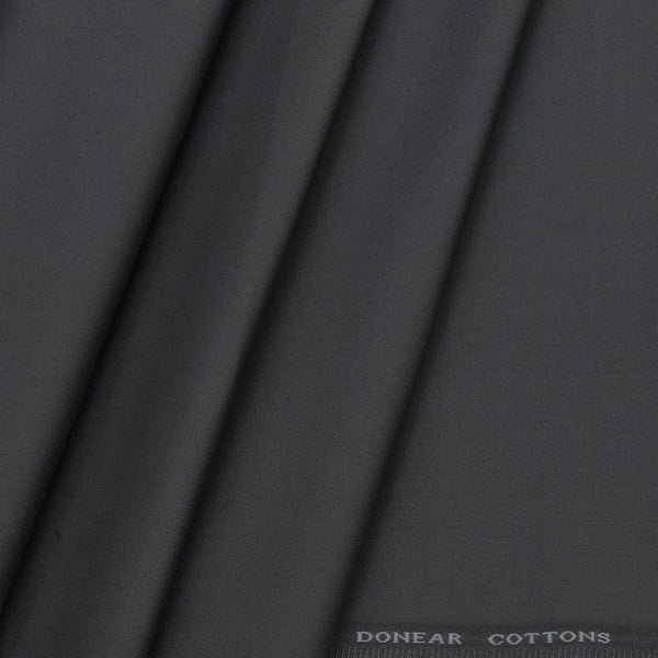 Trouser Fabric Donear Pure Cotton Plain Colour Lava Grey