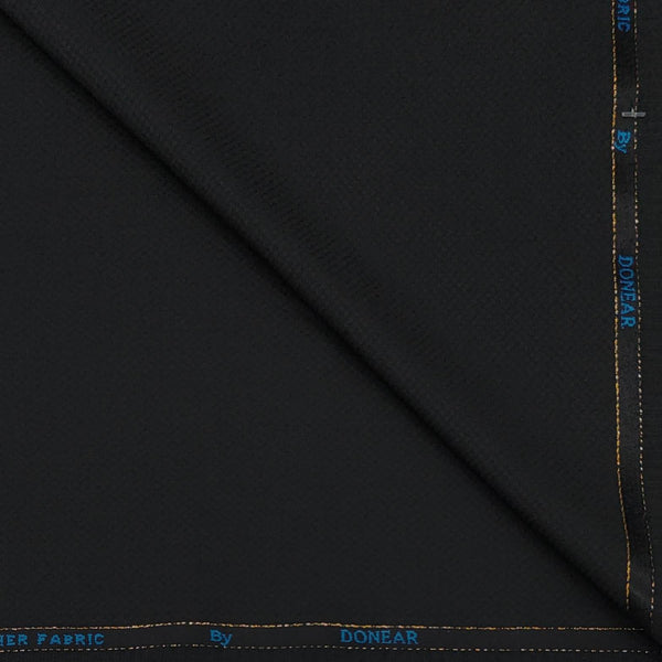 Trouser Fabric Donear Wool Blended Dobby Colour Black