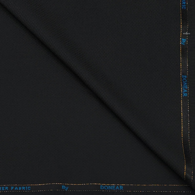 Trouser Fabric Donear Wool Blended Dobby Colour Black