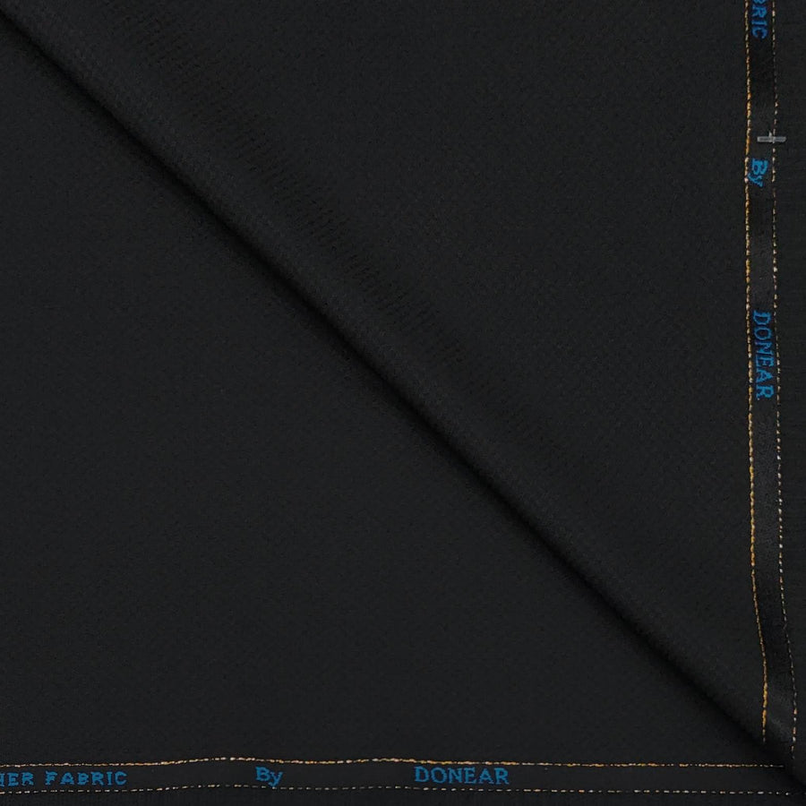 Trouser Fabric Donear Wool Blended Dobby Colour Black