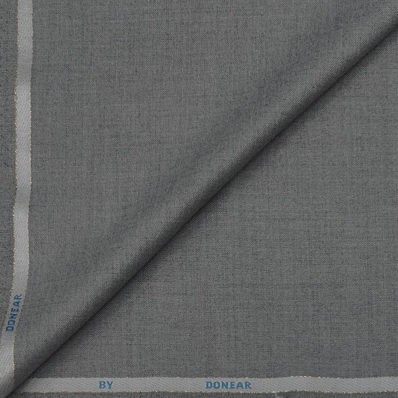 Trouser Fabric Donear Wool Blended Self Texture Colour Grandma Grey