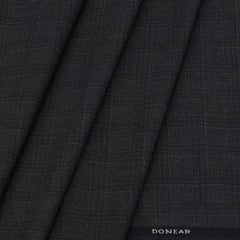 Trouser Faric Donear 4Way Lycra Premium Broad Check Colour Charcoal Grey