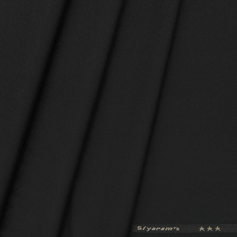 Trouser Faric Siyaram 2Way Lycra Premium Plain Colour Black