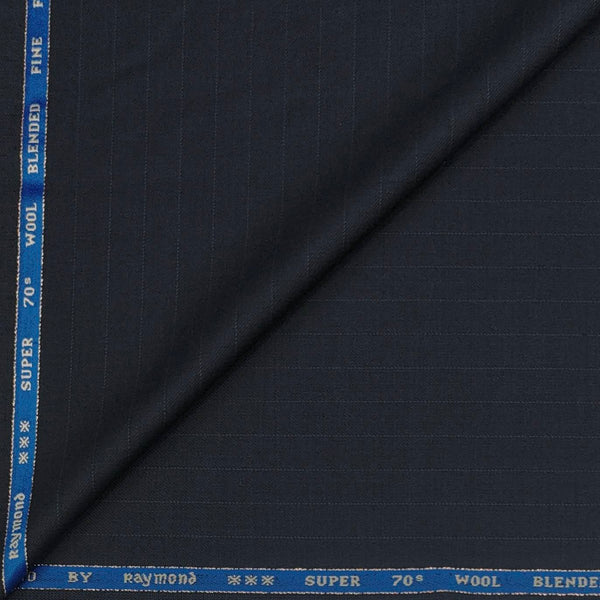 Trouser Fabric Raymond 70s Wool Blended Lining Colour Anchor Grey