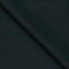 Suiting (1.70 mtr) Trouser Fabric Raymond Poly Viscose Mild Check Colour Jungle Green