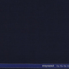 Suiting (1.70 mtr) Trouser Fabric Raymond 70s Count Wool Blended Mild Check Colour Navy Blue