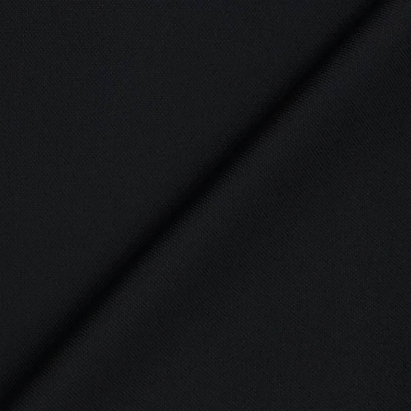 Suiting (1.60 mtr) Trouser Fabric Raymond Matti Poly Viscose Plain Colour Black