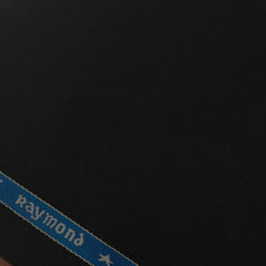 Suiting (1.55 mtr) Trouser Fabric Raymond Super 100s Wool Blended Plain Colour Black