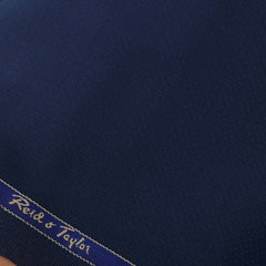 Suiting (1.80 mtr) Trouser Fabric Reid N Taylor Super 100s Wool blended Dotted Colour Azure Blue