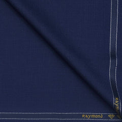 Suiting (1.65 mtr) Trouser Fabric Raymond Poly Viscose Self Slub Colour Blue
