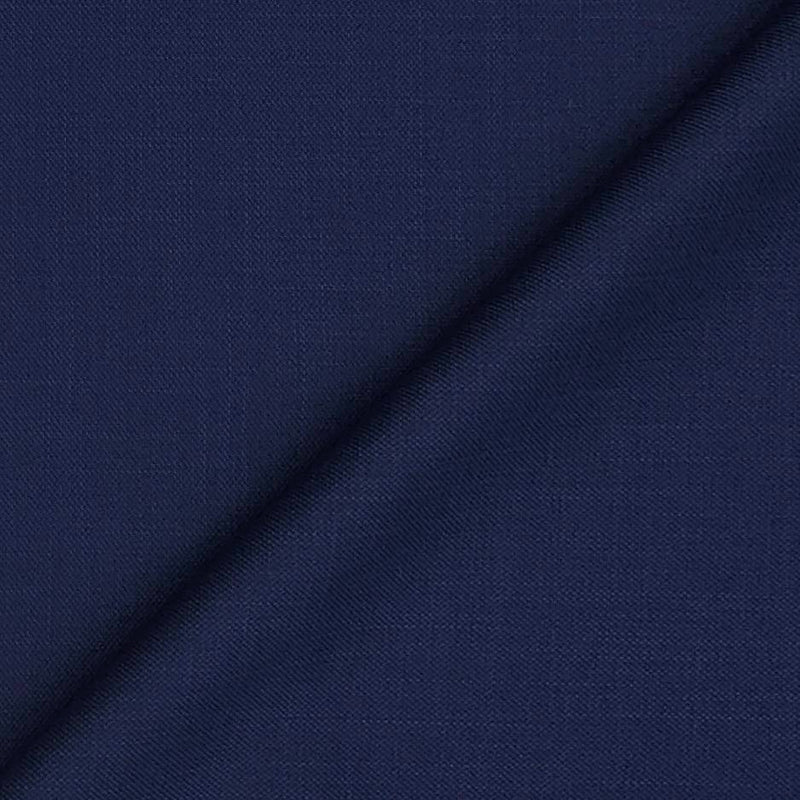Suiting (1.65 mtr) Trouser Fabric Raymond Poly Viscose Self Slub Colour Blue