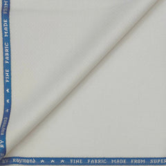 Suiting (1.65 mtr) Trouser Fabric Raymond 90s Wool blended Dotted Colour Cream
