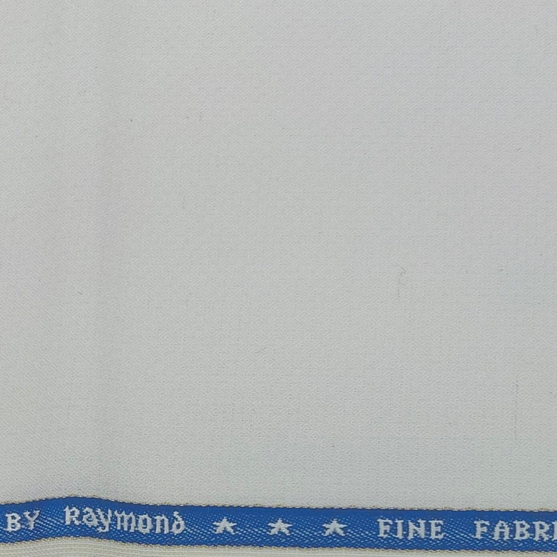Suiting (1.65 mtr) Trouser Fabric Raymond 90s Wool blended Dotted Colour Cream