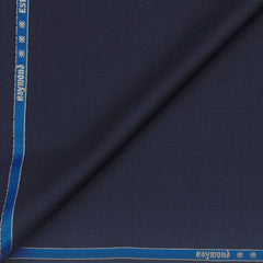 Suiting (1.80 mtr) Trouser Fabric Raymond Poly Viscose Mild Check Colour Oxford Blue