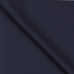 Suiting (1.80 mtr) Trouser Fabric Raymond Poly Viscose Mild Check Colour Oxford Blue