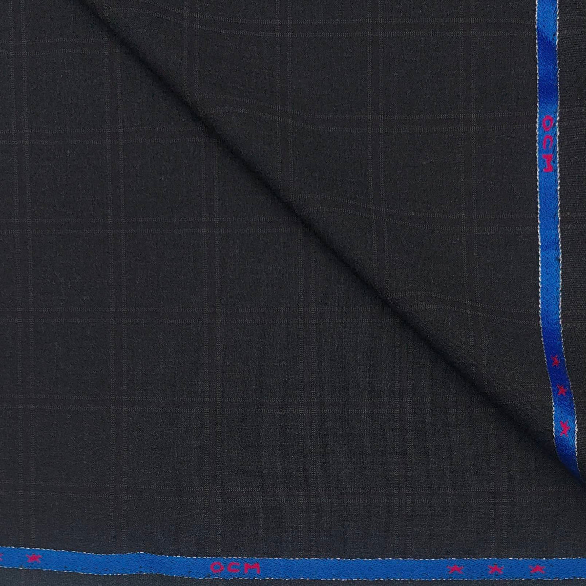 Suiting (1.75 mtr) Trouser Fabric Ocm Poly Viscose Broad Check Colour Brown