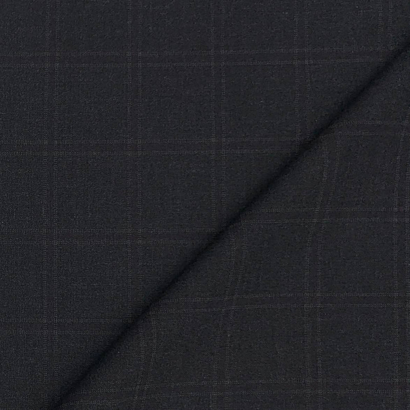 Suiting (1.75 mtr) Trouser Fabric Ocm Poly Viscose Broad Check Colour Brown
