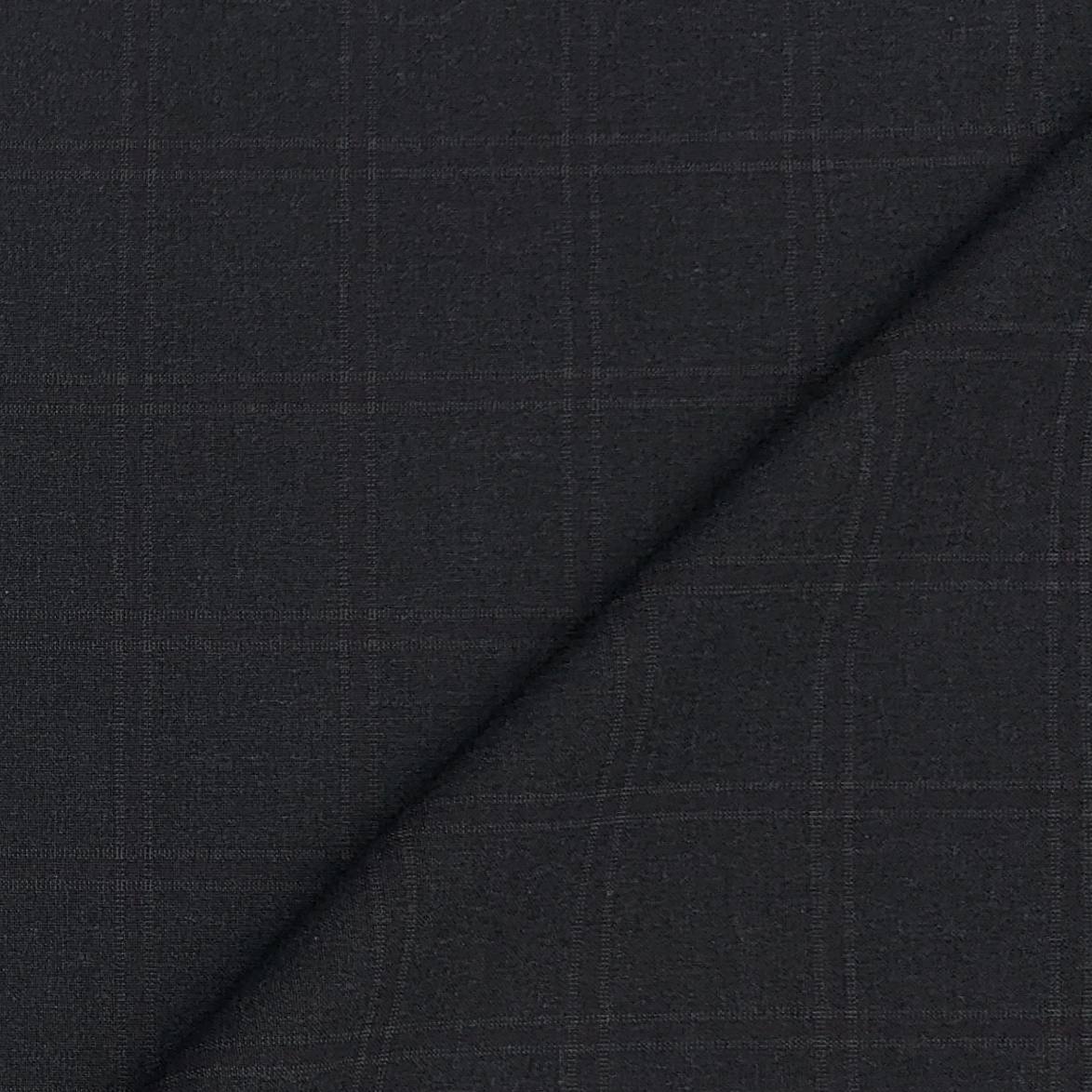 Suiting (1.75 mtr) Trouser Fabric Ocm Poly Viscose Broad Check Colour Brown