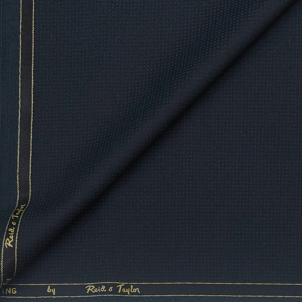 Suiting (1.60 Mtr) Reid N Taylor Extra Fine 90s count Wool blended Dobby Colour Kaitoke Green