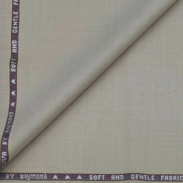 Suiting (1.60 mtr) Trouser Fabric Raymond Super 100s Wool Blended Self Texture Colour Dark Vanilla