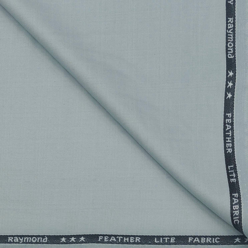 Suiting (1.70 mtr) Trouser Fabric Raymond T/R Poly Viscose Mild Check Colour Light Blue