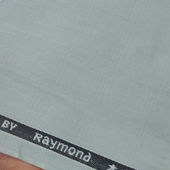 Suiting (1.70 mtr) Trouser Fabric Raymond T/R Poly Viscose Mild Check Colour Light Blue