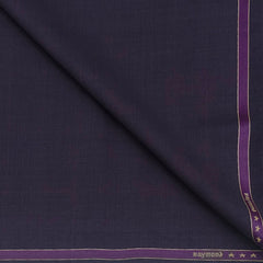 Suiting (1.80 mtr) Trouser Fabric Raymond Poly Viscose Mild Check Colour Plum Wine