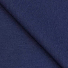 Trouser Fabric Rayond Poly Viscose Slub Plain Colour Blue