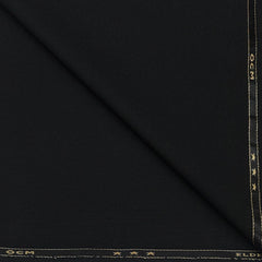 Suiting(1.90 mtr) OCM Matti Poly Viscose Plain Color Black