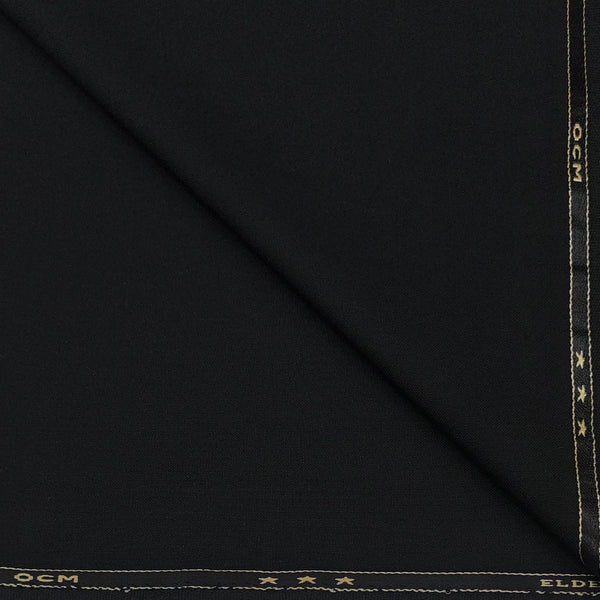 Suiting(1.90 mtr) OCM Matti Poly Viscose Plain Color Black