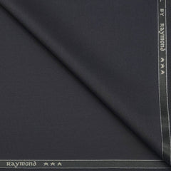Trouser Fabric Raymond Poly Viscose Plain Colour Steel Grey