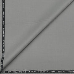 Trouser Fabric Raymond Poly Viscose Plain Colour Silver Chalic