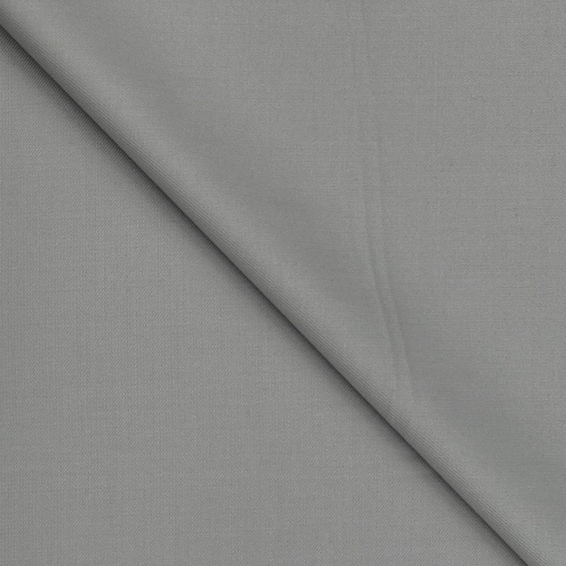 Trouser Fabric Raymond Poly Viscose Plain Colour Silver Chalic