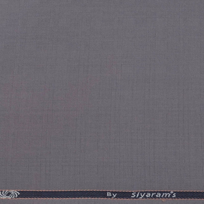 Trouser Fabric Siyaram Poly Viscose Mild Check Color Light Mauve